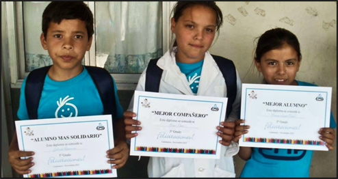 Se entregaron los premios al Mejor Alumno, Mejor Compañero y al más Solidario